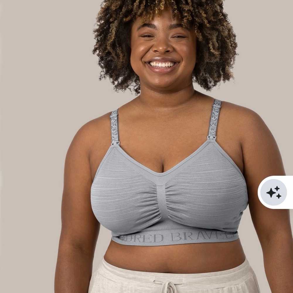 Kindred Bravely Sublime Hands Free Pumping and Nursing Bra Hands Free gray